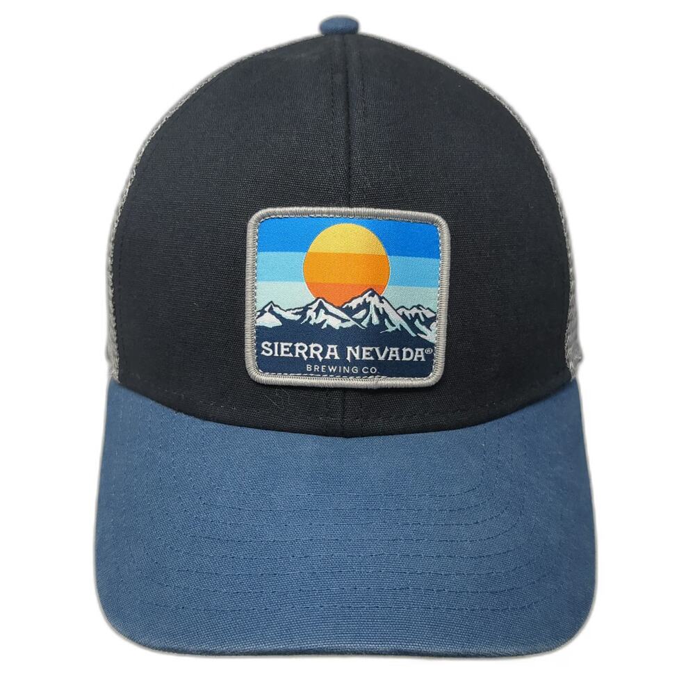 Rove Trucker Hat Black Blue One Size Sierra Nevada Brewing Beer Patch Mesh Back